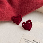 Flocking Heart-Silver Needle