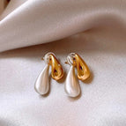 16# gold and silver contrast water drop front and rear two wear style