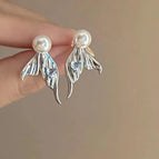 Mermaid pearl earrings