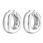 Chubby Doodle Earrings Steel Color MS-146