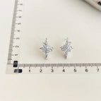 Zircon star earrings