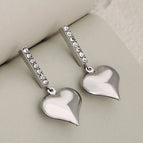 Three-Dimensional Love / Silver / 1 Pair/Package