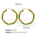 Large Gold and Green