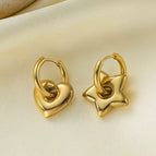 Asymmetric Earrings-Gold