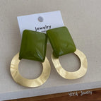 Green Earrings