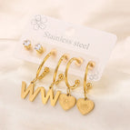 W Letter 3 Pairs Set