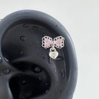 A1055 Hollow Pink Bow Love