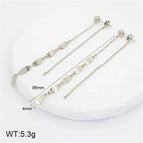 95 * 4mm / Silver / 1 Pair/Package