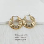 4mm*30mm / Gold / 1 Pair