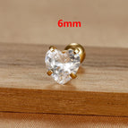 E1611 6mm Gold 1Pc