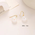 10# Ear Hook. Pearl【12mm】
