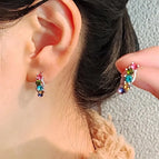 Colorful small earrings