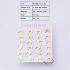10x10mm / Dolphin / 12 Pairs/Package