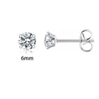 6mm Zircon Ear Studs【1 pair】