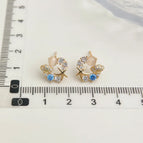 Blue Marine Zircon-Silver Needle