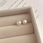 Medium Pearl Stud Earrings