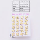 8.5x8.5mm / Butterfly / 12 Pairs/Package