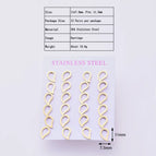 11x7.5mm / Water Drop / 12 Pairs/Package