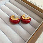 Silver Needle-Red (Real Gold Plating)