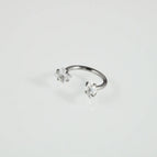 Rod Thickness * Inner Diameter * Head 1x8x3mm / Square White Zirconium Steel Color