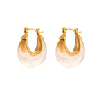 round Acrylic Earrings-Transparent