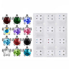 4mm Zircon Steel Color Mixed Rhinestone