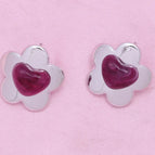 Flower Purple Love Silver