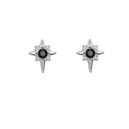 Black Diamond Polaris / Ear Clip Style (without Ear Piercings)