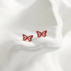 Red Hollow Butterfly/1 Pair