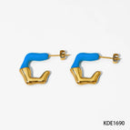 Dark Blue Earrings