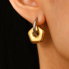 01 Steel Color 18K Real Gold G034