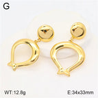 02-34mm / Gold / 1 Pair/Package