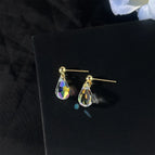 Water Drop Austrian Crystal-Silver Needle