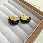Silver Needle-Black (Real Gold Plating)