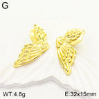 32 * 15mm Wings / Gold / 1 Pair/Package