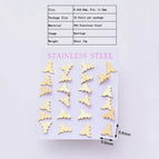 9.4x9.6mm / Eiffel Tower / 12 Pairs/Package