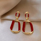 77# Irregular Enamel Earrings