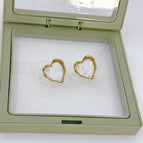 One Size / Gold / White Love Heart