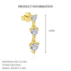 E4668-Yellow Gold/Single / 925 Silver