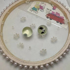 157 Transparent Black Dot Leopard Print 925 Silver