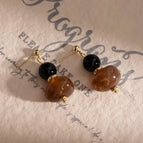 New Chinese Style Melad Round Bead Earrings