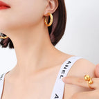 F255-Gold Small Earrings