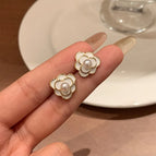 10# camellia pearl earrings