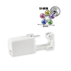 Steel Color 6mm Colorful Crystals Flowers