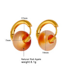 Ck857 Natural Red Agate Abacus