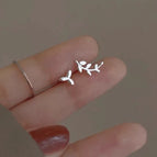 18 # Small Earrings-Leaf Style